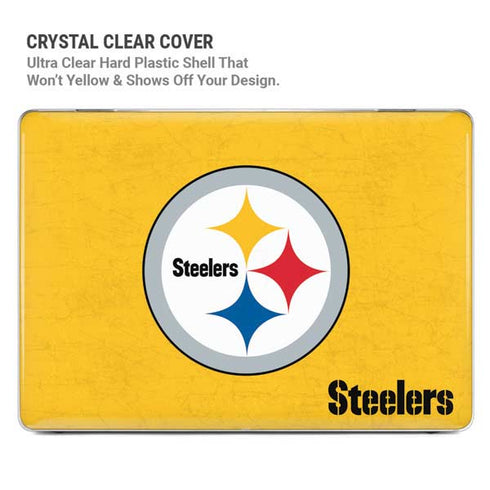 NFL Pittsburgh Steelers - Alternate Distressed MacBook Pro 16in (2021-25) Case plus Skin