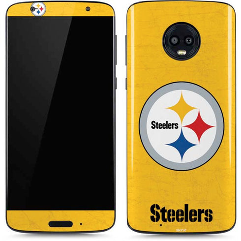 NFL Pittsburgh Steelers - Alternate Distressed Moto G6 Skin