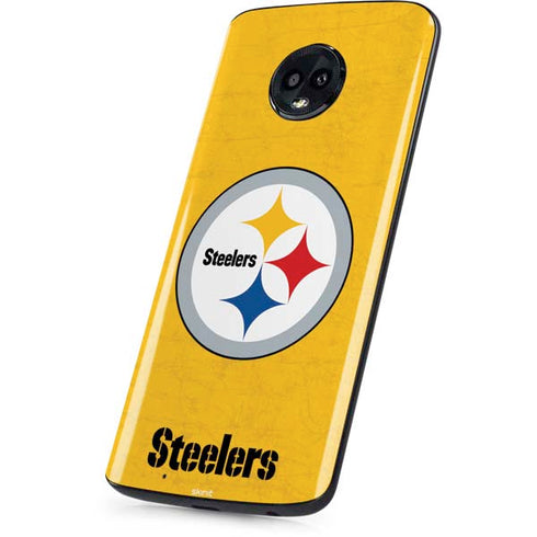 NFL Pittsburgh Steelers - Alternate Distressed Moto G6 Skin