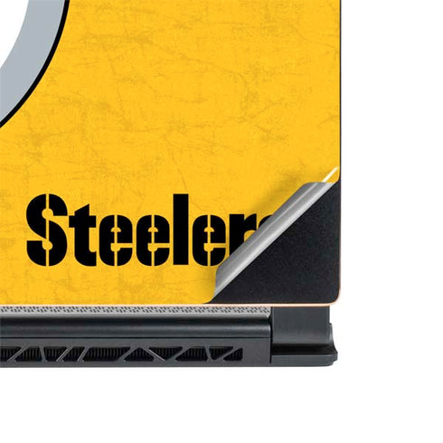 NFL Pittsburgh Steelers - Alternate Distressed MSI GS65 Stealth Laptop Skin