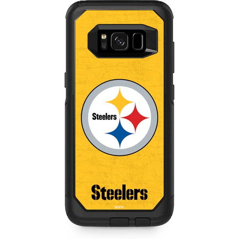 NFL Pittsburgh Steelers - Alternate Distressed Otterbox Commuter Galaxy Skin