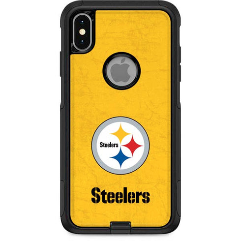 NFL Pittsburgh Steelers - Alternate Distressed Otterbox Commuter iPhone Skin