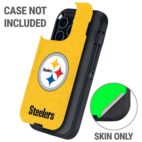 NFL Pittsburgh Steelers - Alternate Distressed Otterbox Defender iPhone Skin