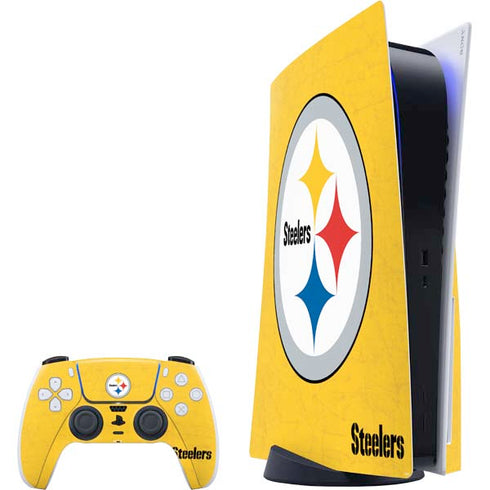 NFL Pittsburgh Steelers - Alternate Distressed PS5 Bundle Skin