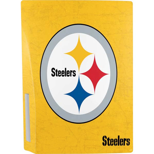 NFL Pittsburgh Steelers - Alternate Distressed PS5 Console Skin