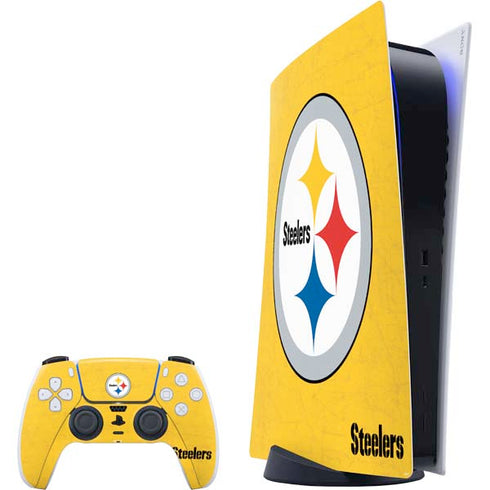 NFL Pittsburgh Steelers - Alternate Distressed PS5 Digital Edition Bundle Skin
