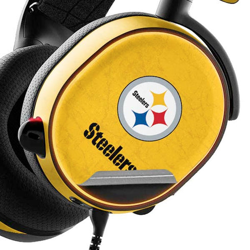 NFL Pittsburgh Steelers - Alternate Distressed SteelSeries Arctis 3 Skin