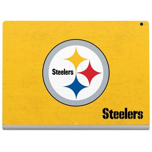 NFL Pittsburgh Steelers - Alternate Distressed Surface Book 2 15in Skin