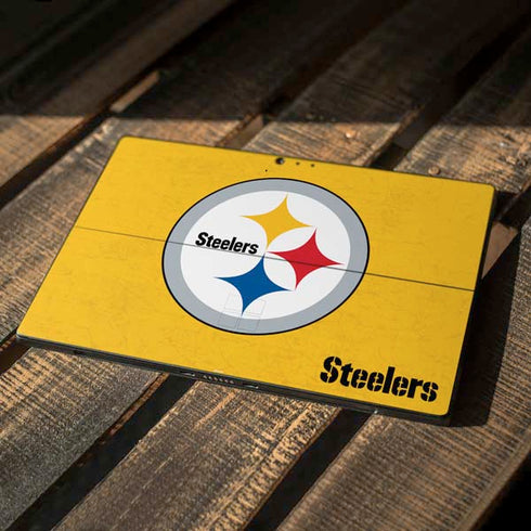 NFL Pittsburgh Steelers - Alternate Distressed Surface Pro 6 Skin