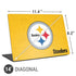 NFL Pittsburgh Steelers - Alternate Distressed Universal Laptop 14in (11.4 x 8.2in) Skin