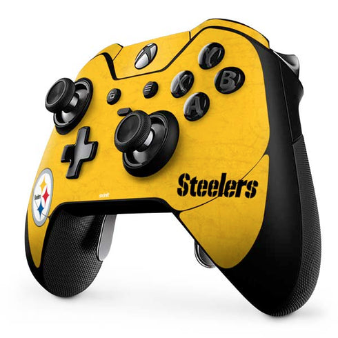 NFL Pittsburgh Steelers - Alternate Distressed Xbox One Elite Controller Skin