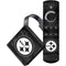 NFL Pittsburgh Steelers Black & White Amazon Fire TV Skin