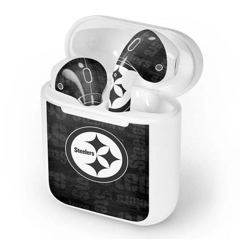 NFL Pittsburgh Steelers Black & White Apple AirPods Skin