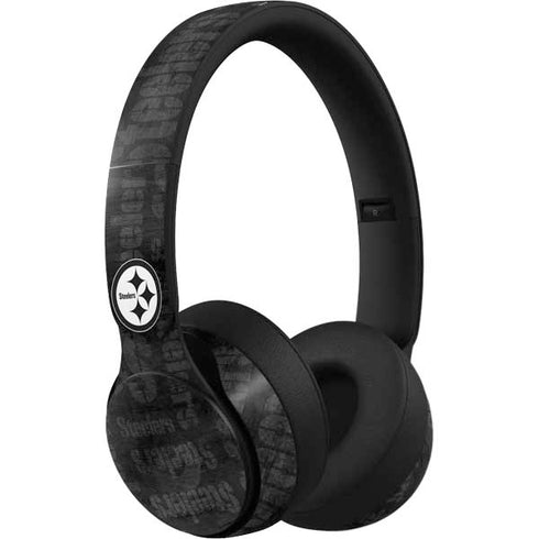 NFL Pittsburgh Steelers Black & White Beats Solo Pro Skin