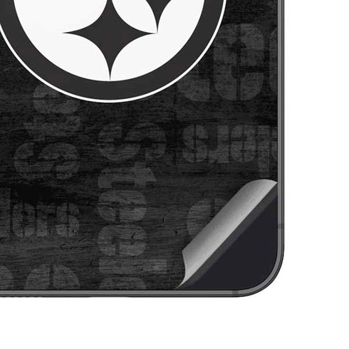 NFL Pittsburgh Steelers Black & White Galaxy A14 5G Skin