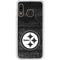 NFL Pittsburgh Steelers Black & White Galaxy A20 Clear Case
