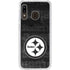 NFL Pittsburgh Steelers Black & White Galaxy A20 Clear Case