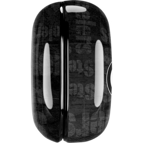 NFL Pittsburgh Steelers Black & White Galaxy Buds Pro Skin