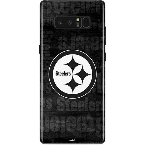 NFL Pittsburgh Steelers Black & White Galaxy Note 8 Skin