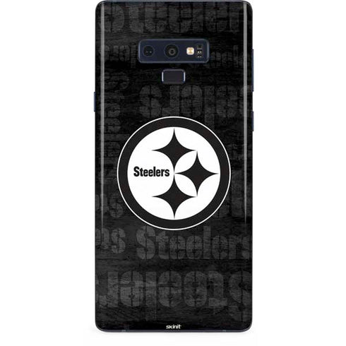 NFL Pittsburgh Steelers Black & White Galaxy Note 9 Skin