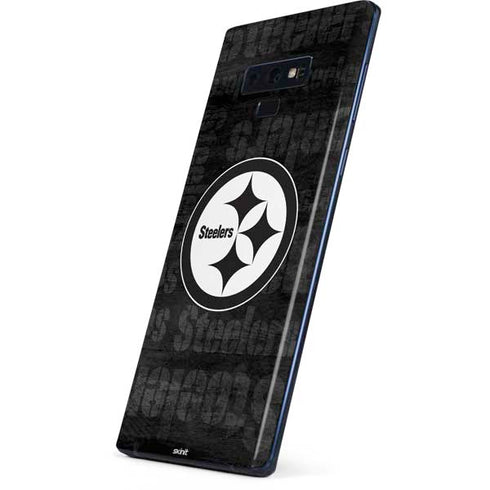 NFL Pittsburgh Steelers Black & White Galaxy Note 9 Skin