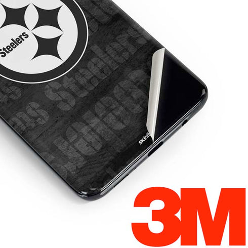 NFL Pittsburgh Steelers Black & White Galaxy S10 Skin