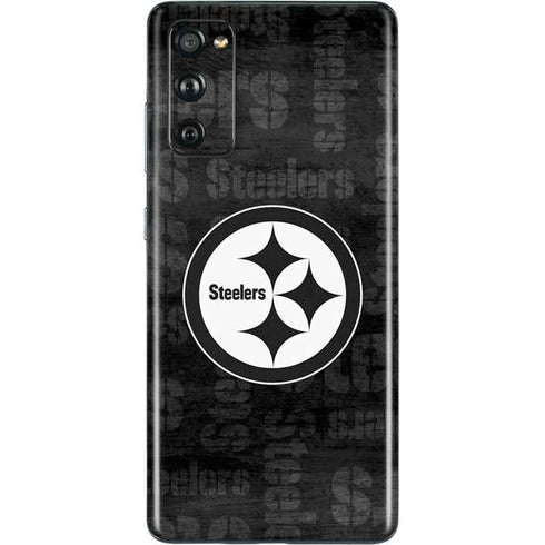NFL Pittsburgh Steelers Black & White Galaxy S20 Fan Edition Skin