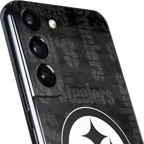 NFL Pittsburgh Steelers Black & White Galaxy S22 Plus Skin