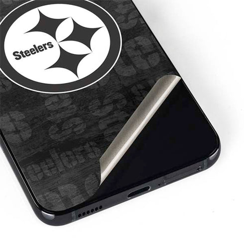NFL Pittsburgh Steelers Black & White Galaxy S22 Plus Skin