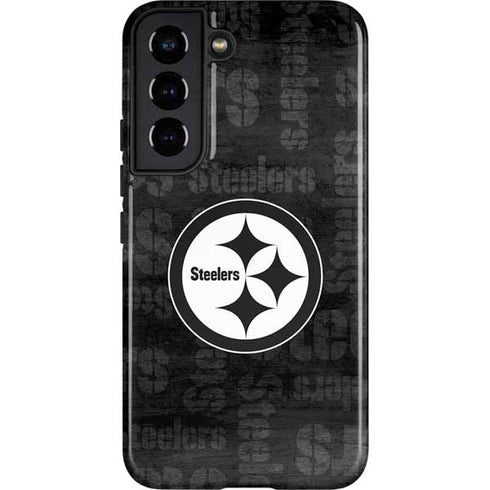 NFL Pittsburgh Steelers Black & White Galaxy S22 Pro Case