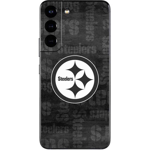NFL Pittsburgh Steelers Black & White Galaxy S22 Skin