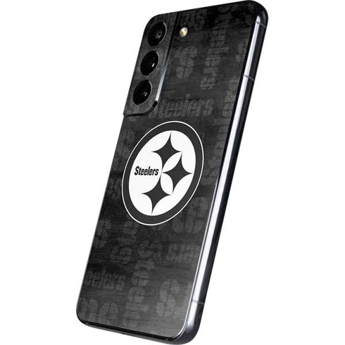 NFL Pittsburgh Steelers Black & White Galaxy S22 Skin