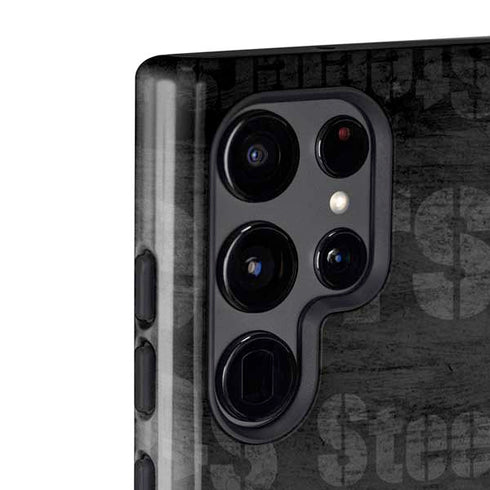 NFL Pittsburgh Steelers Black & White Galaxy S22 Ultra Pro Case