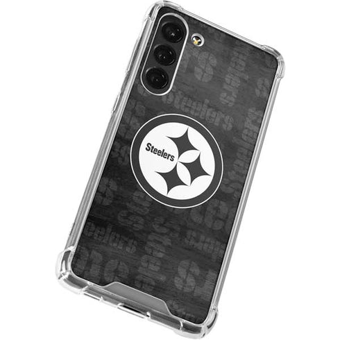 NFL Pittsburgh Steelers Black & White Galaxy S23 Plus Clear Case