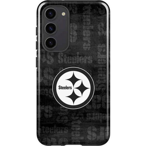 NFL Pittsburgh Steelers Black & White Galaxy S23 Plus Pro Case