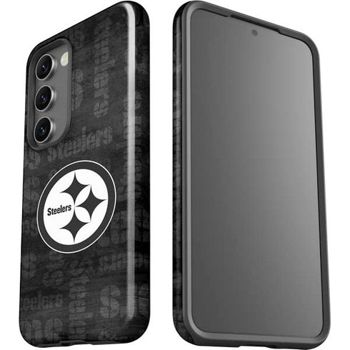 NFL Pittsburgh Steelers Black & White Galaxy S23 Plus Pro Case