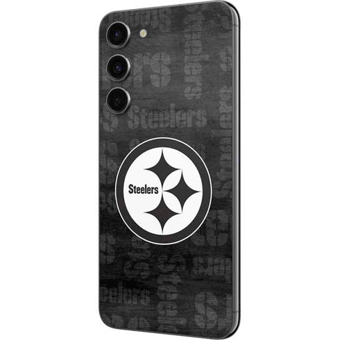 NFL Pittsburgh Steelers Black & White Galaxy S23 Plus Skin