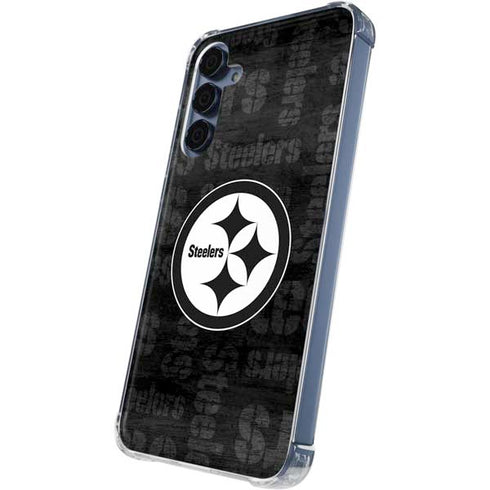 NFL Pittsburgh Steelers Black & White Galaxy S24 Clear Case