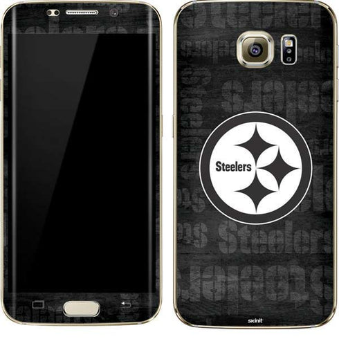 NFL Pittsburgh Steelers Black & White Galaxy S7 Edge Skin
