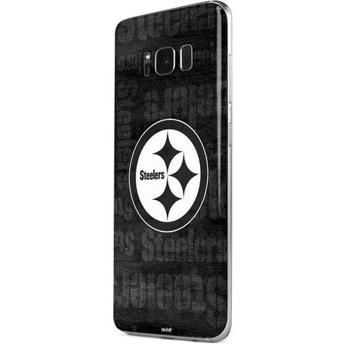 NFL Pittsburgh Steelers Black & White Galaxy S8 Skin