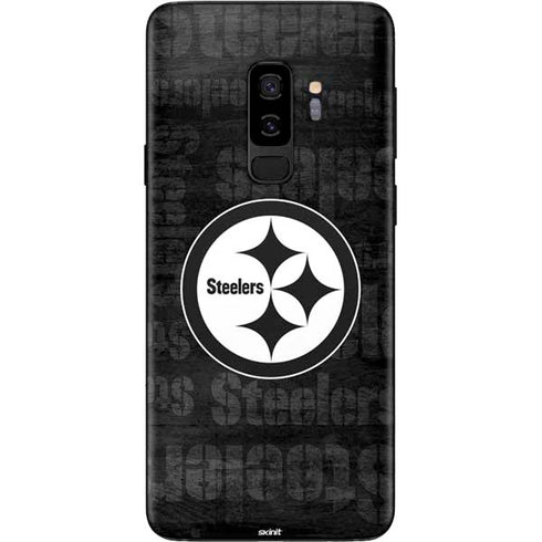 NFL Pittsburgh Steelers Black & White Galaxy S9 Plus Skin