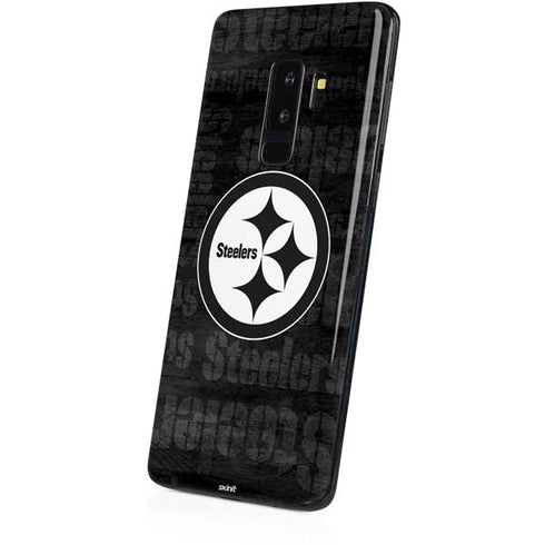 NFL Pittsburgh Steelers Black & White Galaxy S9 Plus Skin