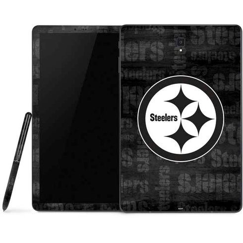 NFL Pittsburgh Steelers Black & White Samsung Galaxy Tab Skin