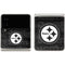 NFL Pittsburgh Steelers Black & White Galaxy Z Flip3 5G Skin
