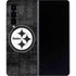 NFL Pittsburgh Steelers Black & White Galaxy Z Fold4 5G Skin