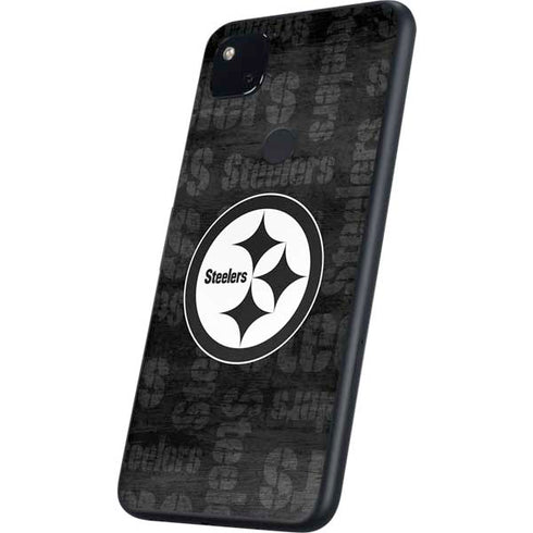 NFL Pittsburgh Steelers Black & White Google Pixel 4a Skin