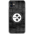 NFL Pittsburgh Steelers Black & White iPhone 11 Clear Case