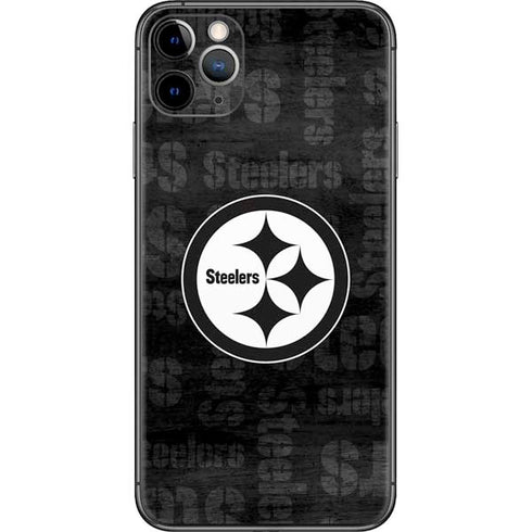 NFL Pittsburgh Steelers Black & White iPhone 11 Pro Max Skin