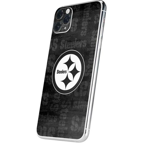 NFL Pittsburgh Steelers Black & White iPhone 11 Pro Max Skin