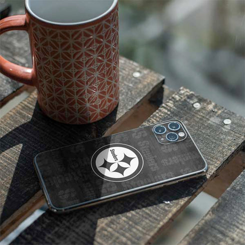 NFL Pittsburgh Steelers Black & White iPhone 11 Pro Max Skin